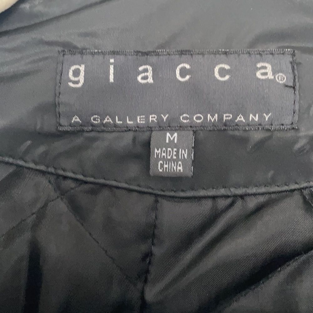Black Vinyl M Women’s Raincoat - Picture 3 of 4